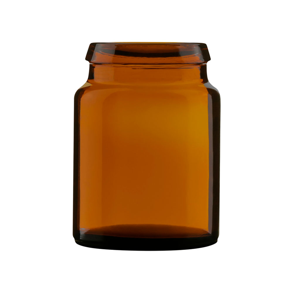 Pildorero de vidrio de 10 mL de color ámbar