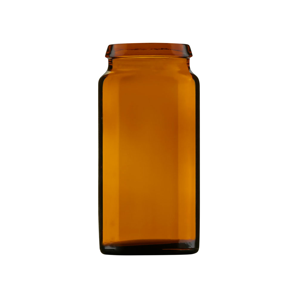 Pildorero de vidrio de 20 mL de color ámbar