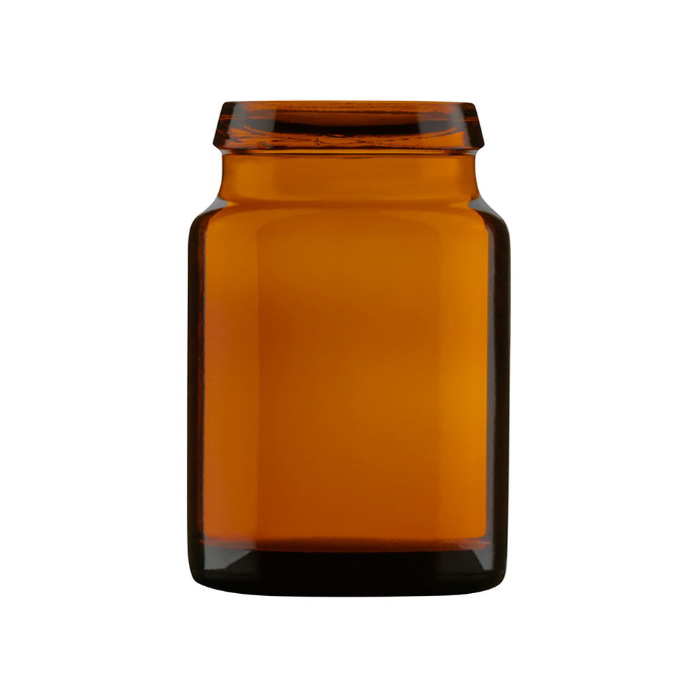 Pildorero de vidrio de 5 mL de color ámbar